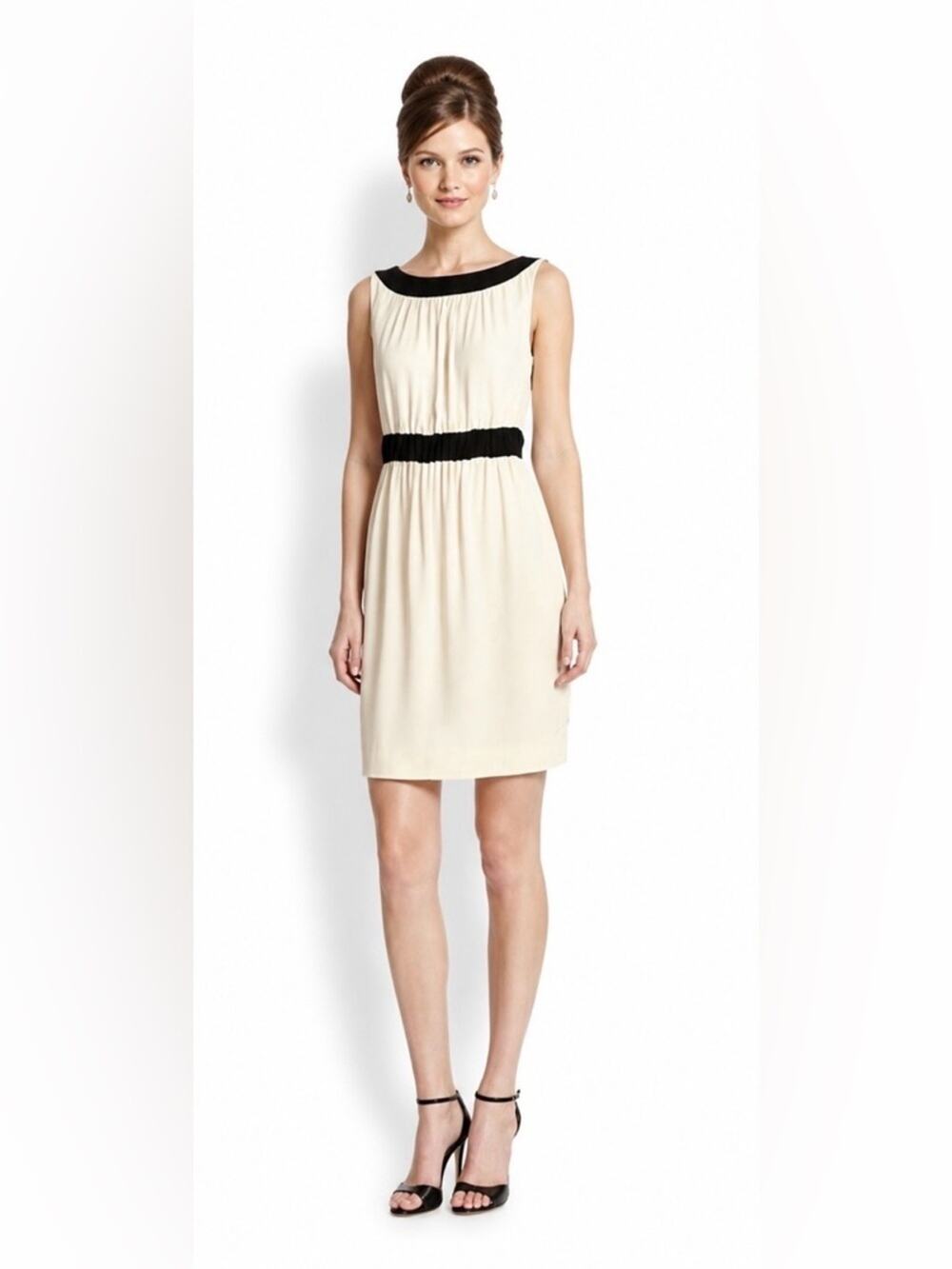 NEW Kate Spade New York Women’s Ivory and Black Dress, parties, wedding Guest, 4